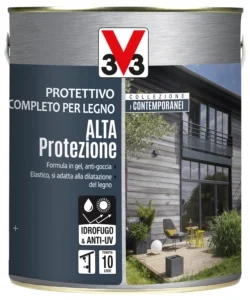 Direttamente Dal Produttore Protettivo completo per legno alta protezione collezione i contemporanei - grigio cenere - 2,5 litri